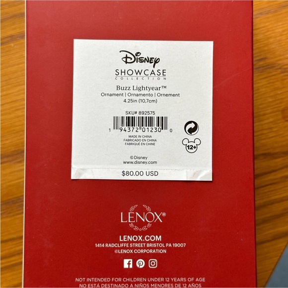 Lenox Disney Showcase Buzz Lightyear Christmas Ornament NIB - Picture 2 of 3